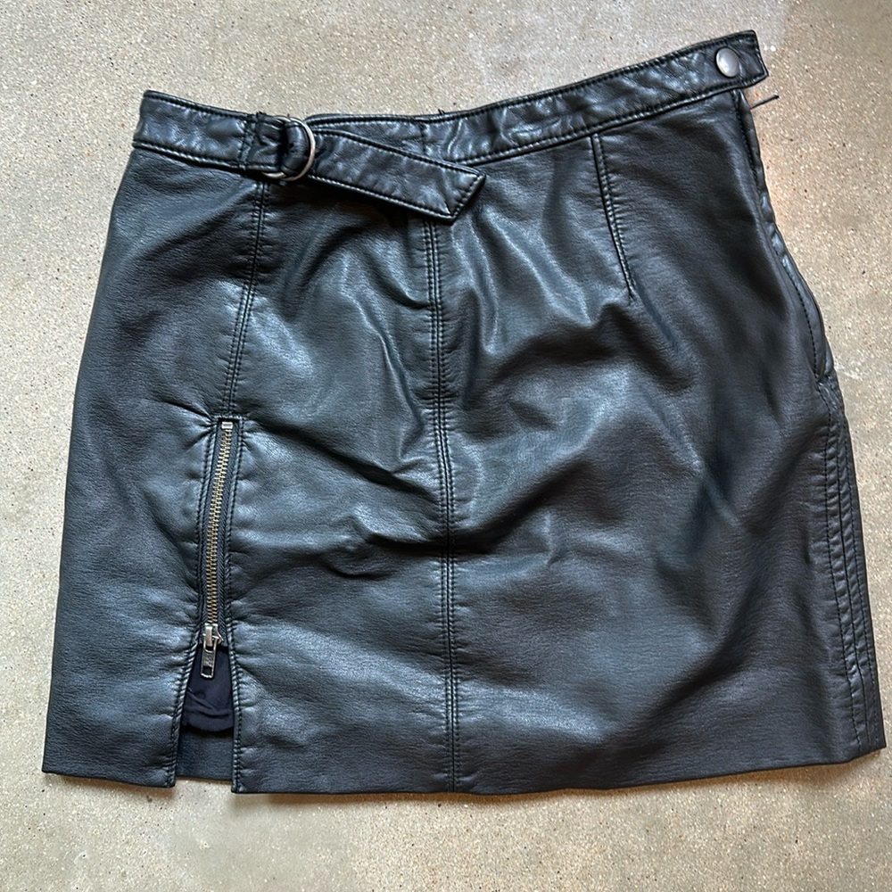 Free People Pleather Skirt